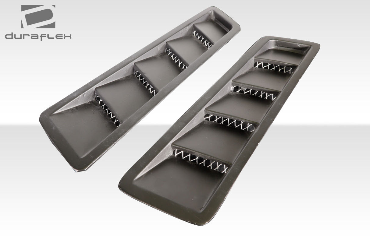 Universal Duraflex Race Hood Louver Vents - 2 Piece