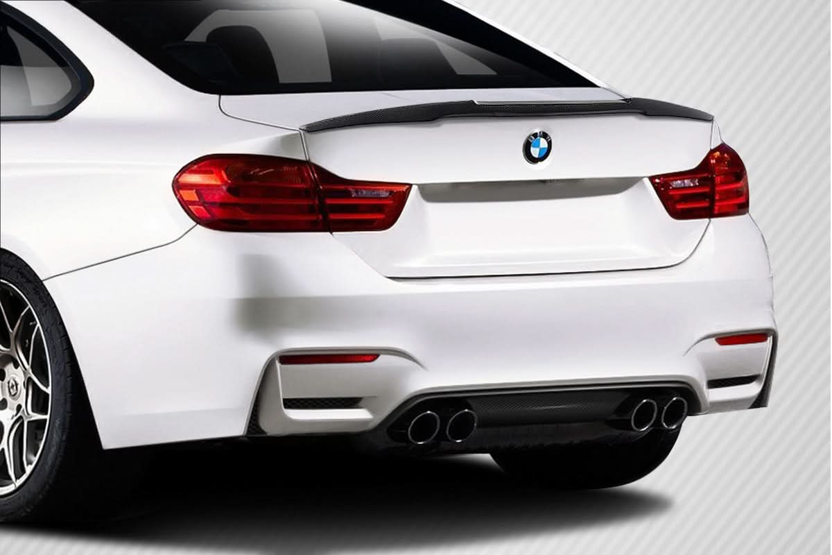 2014-2020 BMW 4 Series M4 Look Rear Wing Trunk Spoiler - Carbon Fiber