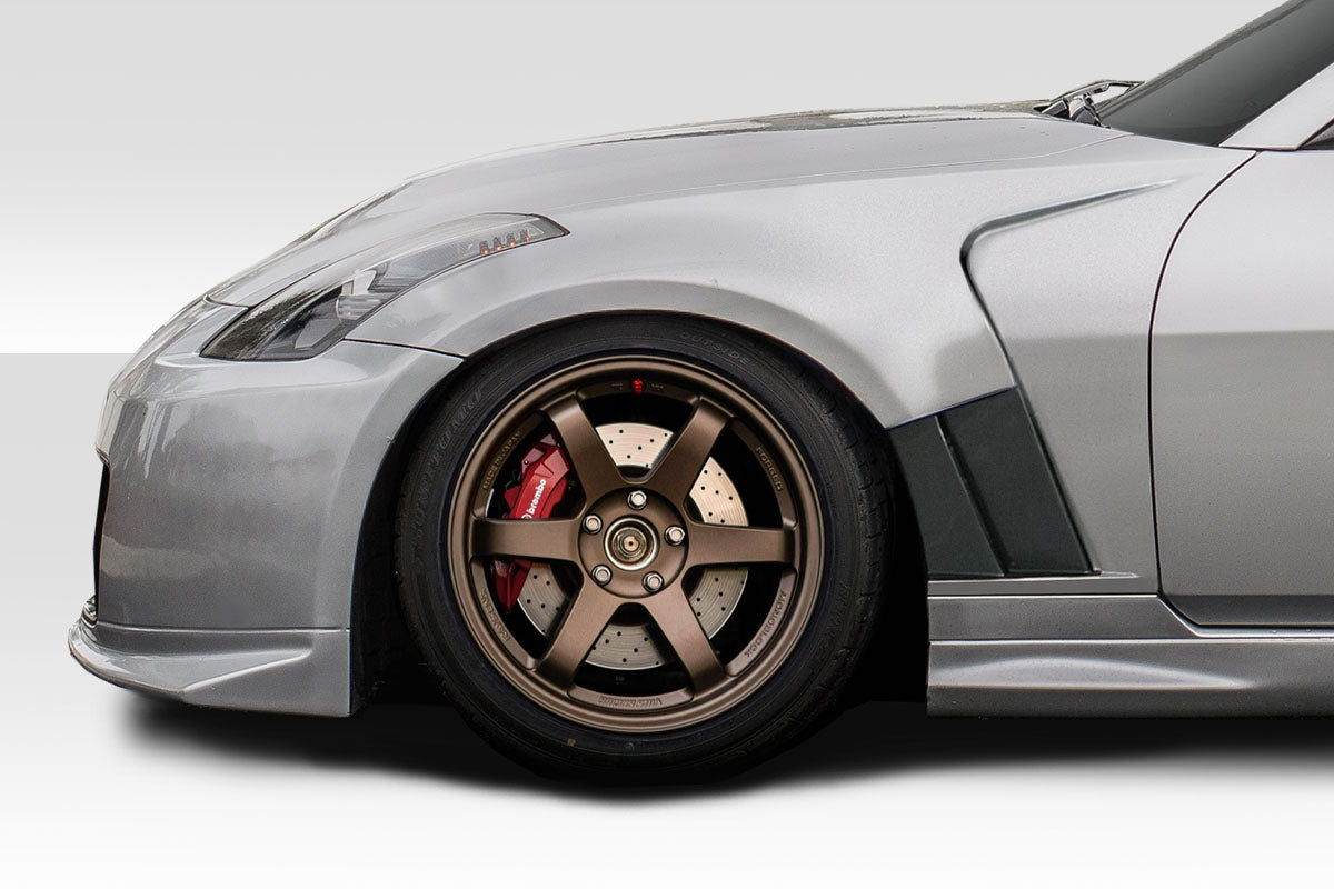 2003-2008 Nissan 350Z AMS GT2 Style Front Fenders - 2 Piece - FRP