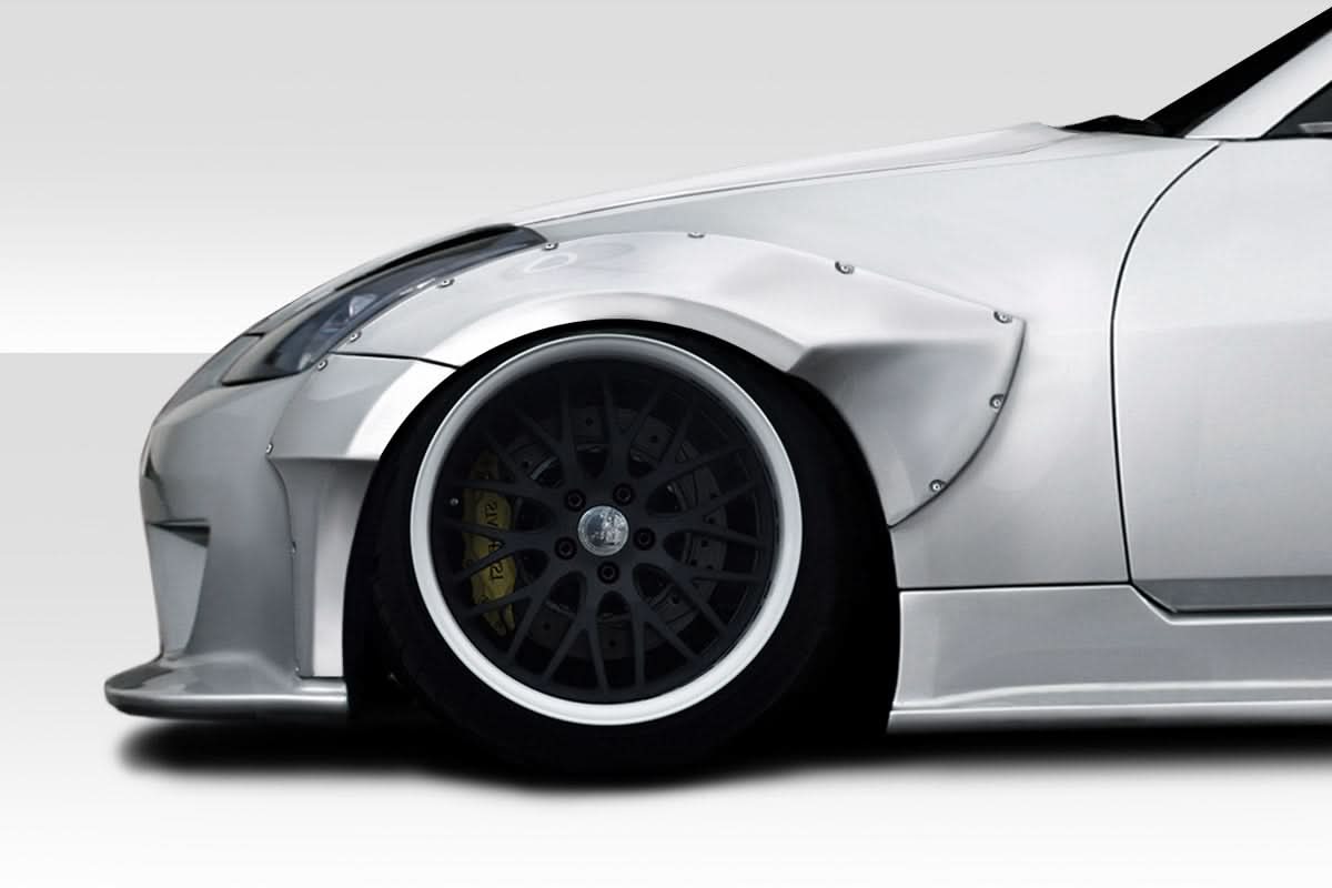 2003-2008 Nissan 350Z Z33 SDS Style Front Fender Flares - FRP