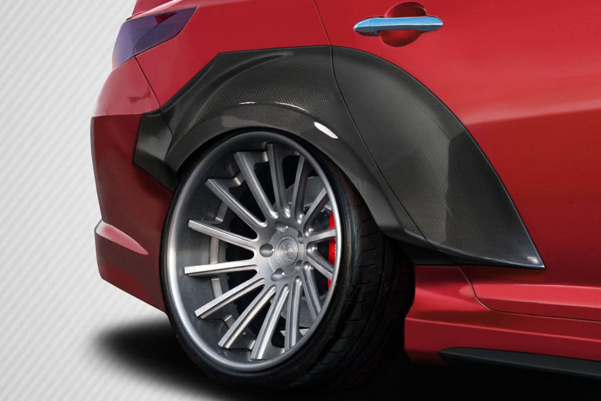 2011-2013 Kia Optima CPR Style Wide Body Rear Fender Flares - Carbon Fiber
