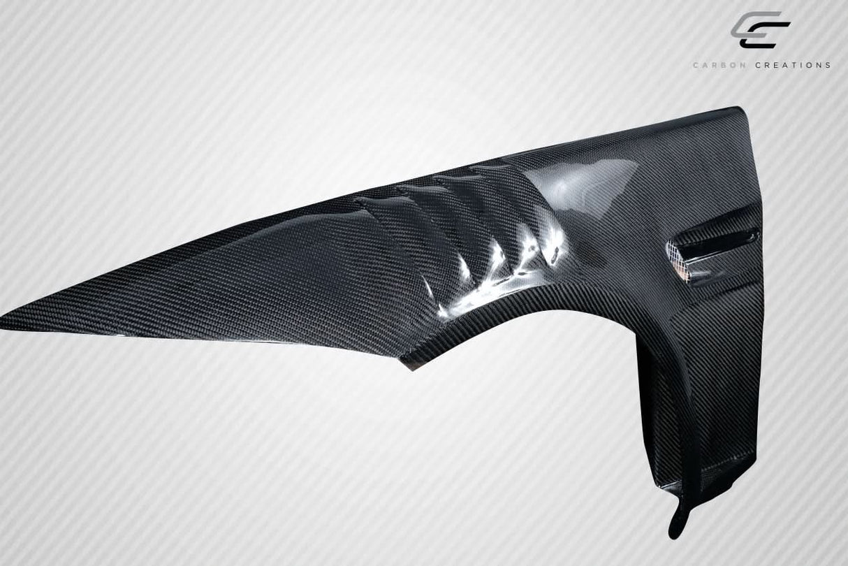 2008-2013 BMW M3 E92 GTR Style Front Fenders - 2 Piece Carbon