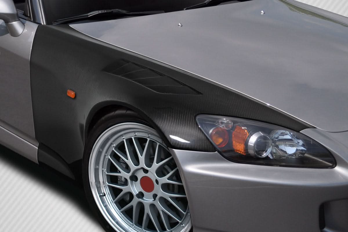 2000-2009 Honda S2000 EVS Style Front Fenders (+30mm) - Carbon Fiber