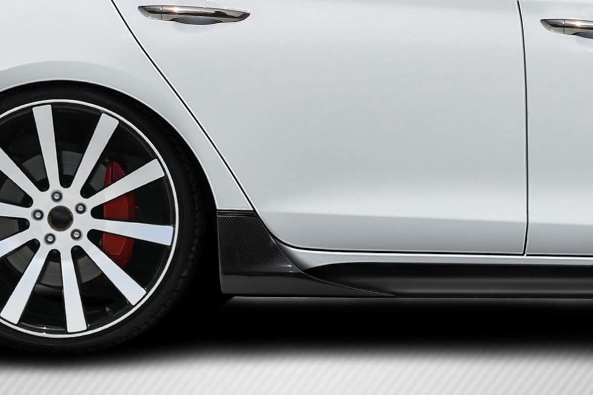 2019-2023 Genesis G70 MSR Style Side Skirts Add On - Carbon Fiber