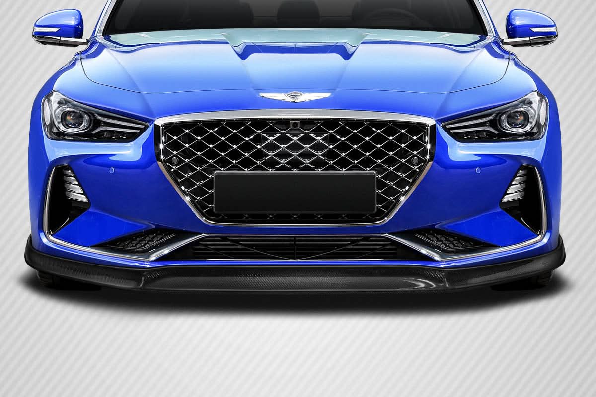 2019-2021 Genesis G70 MSR Style Front Lip Under Spoiler - Carbon Fiber