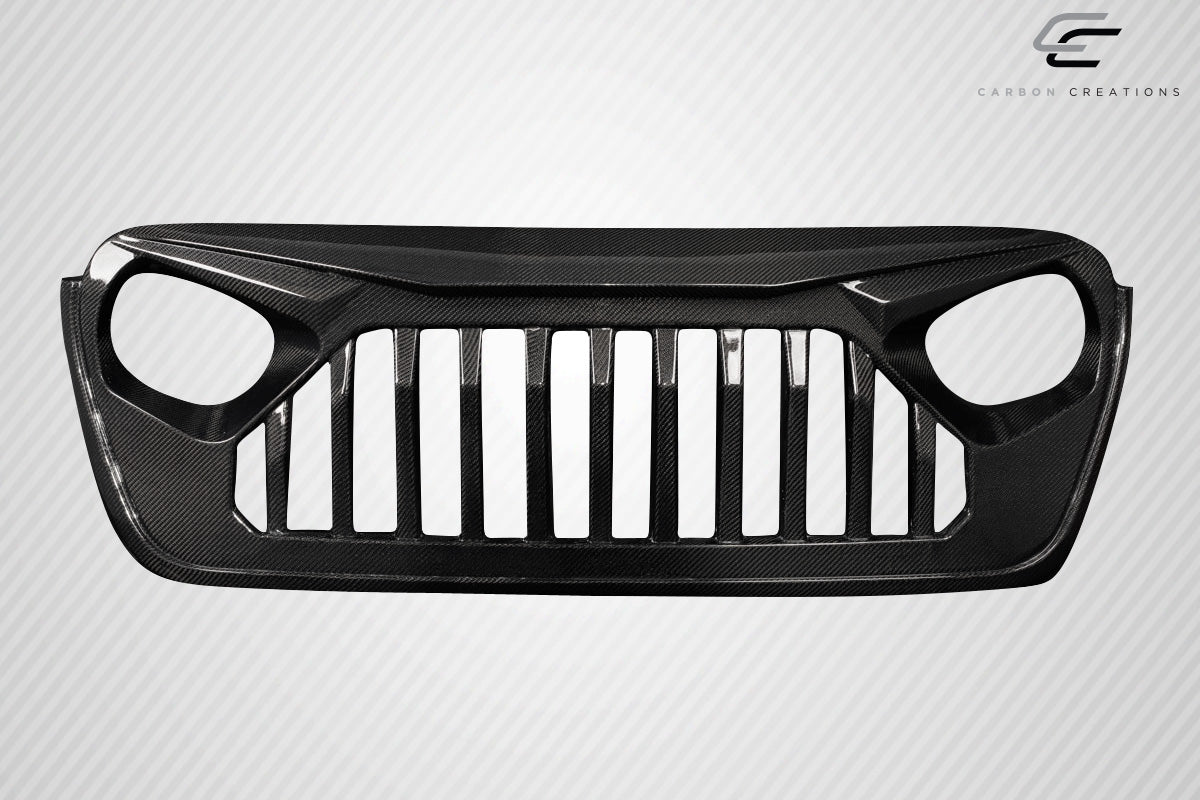 2019-2023 Jeep Wrangler JL Gladiator JT Carbon Creations Predator Grille - 1 Piece