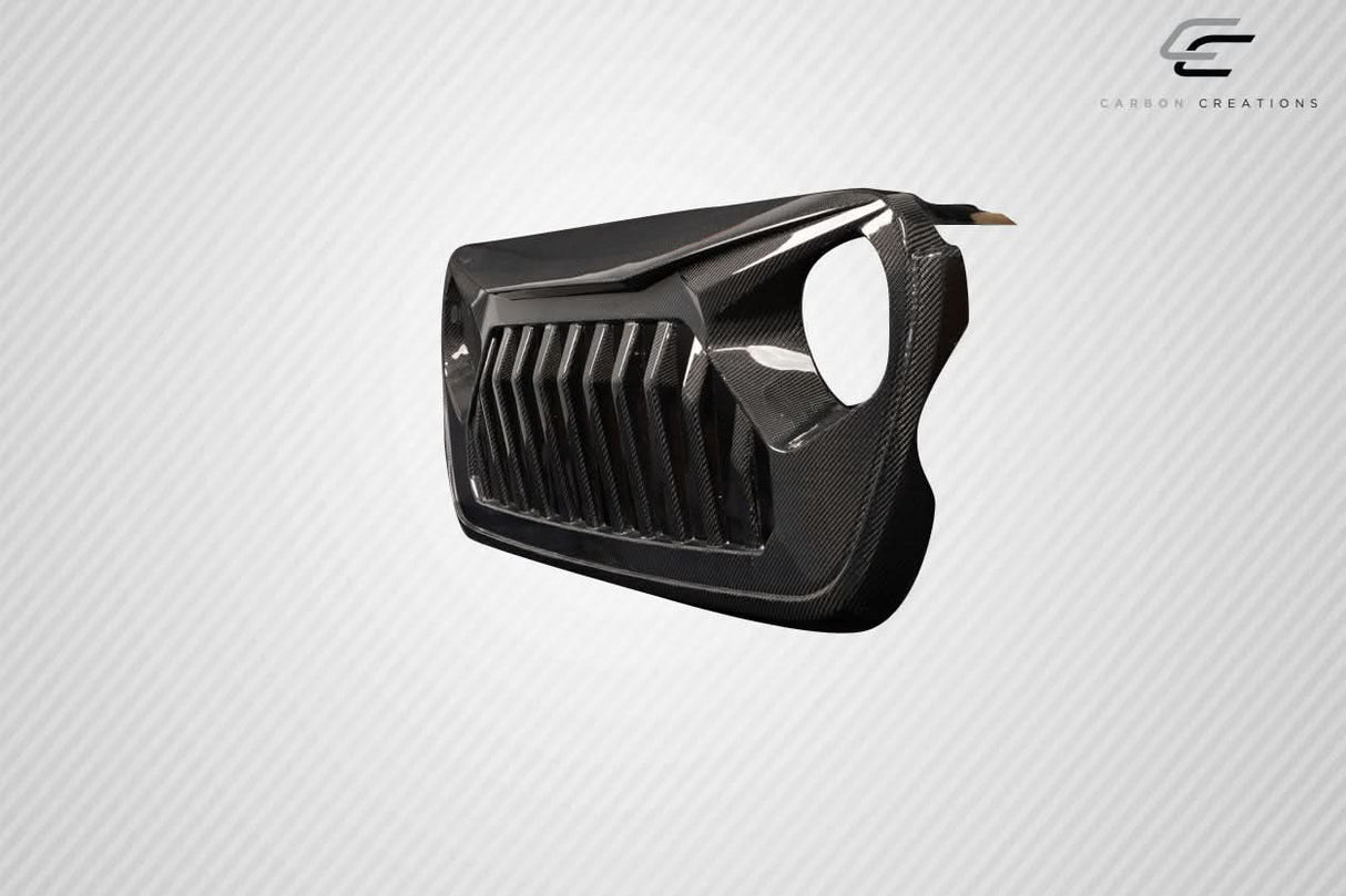 2018-2025 Jeep Wrangler JL Gladiator JT Predator Style Grille - Carbon Fiber