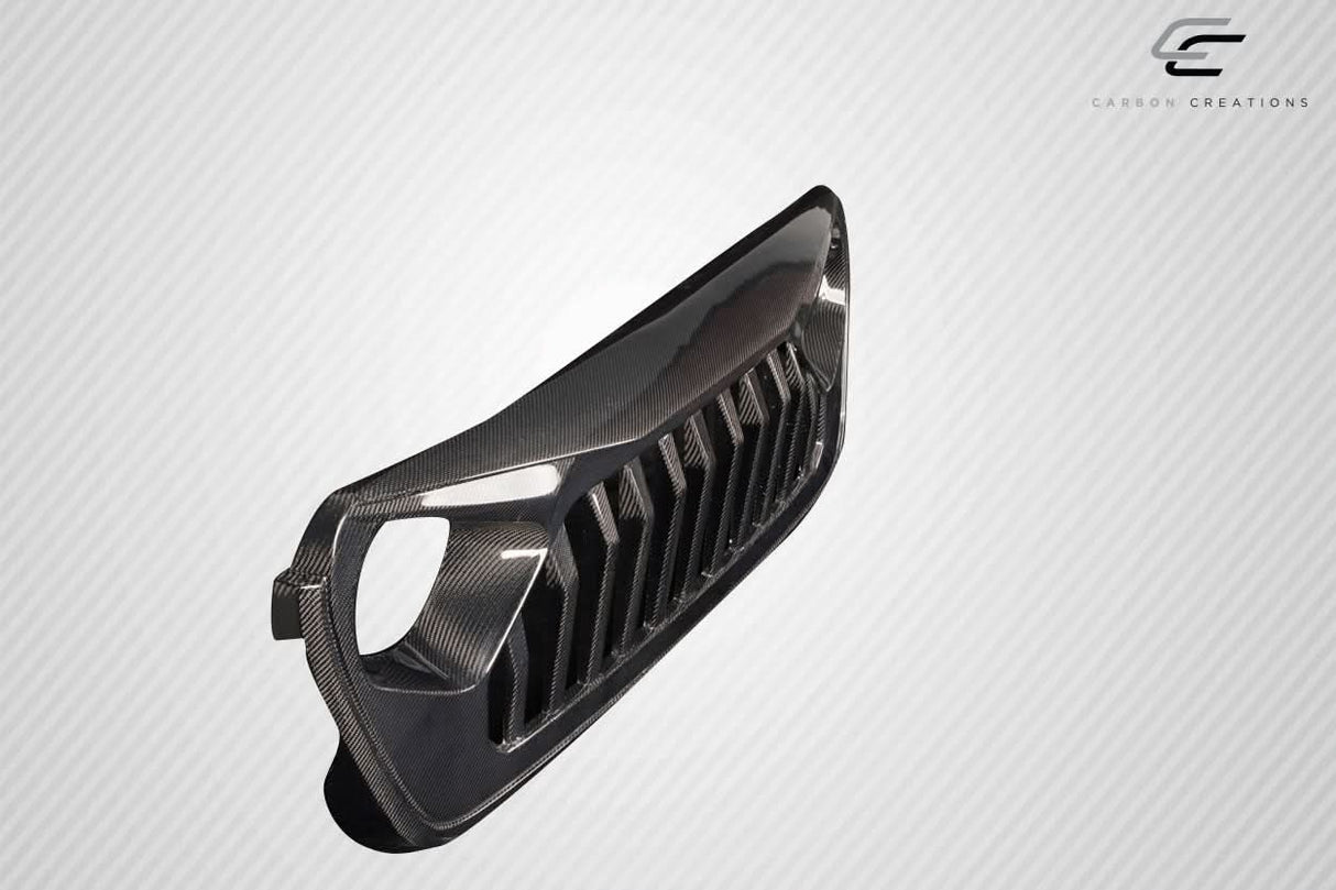 2018-2025 Jeep Wrangler JL Gladiator JT Predator Style Grille - Carbon Fiber