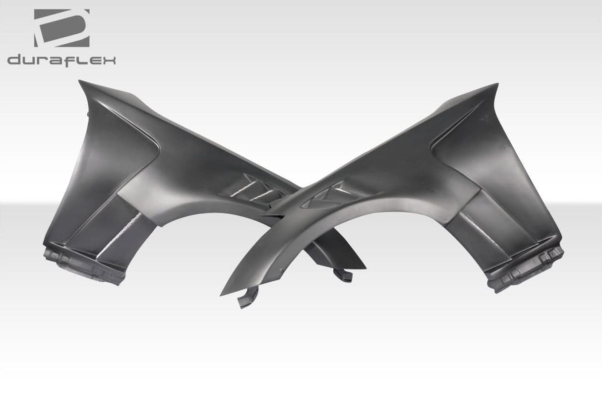 2003-2008 Nissan 350Z Z33 AMS GT3 Style Front Fenders - 2 Piece - FRP