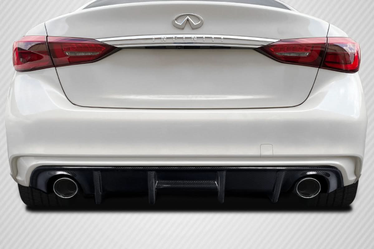 2018-2023 Infiniti Q50 SRK Style Rear Diffuser - Carbon Fiber