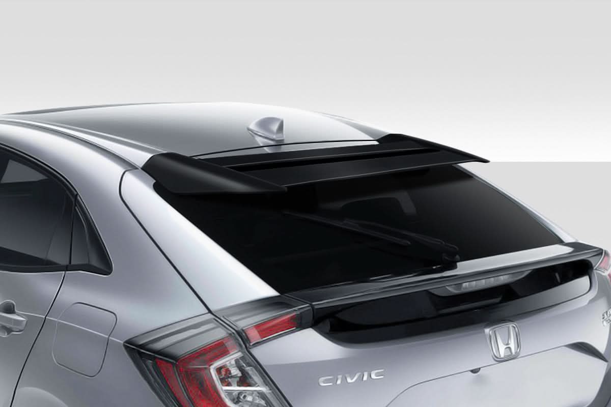 2017-2021 Honda Civic HB Type M Style Roof Wing Spoiler - FRP