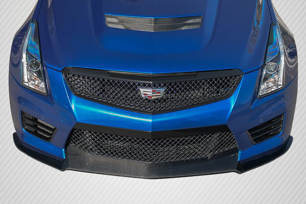 2016-2019 Cadillac ATS-V V Look Front Lip Spoiler - Carbon Fiber