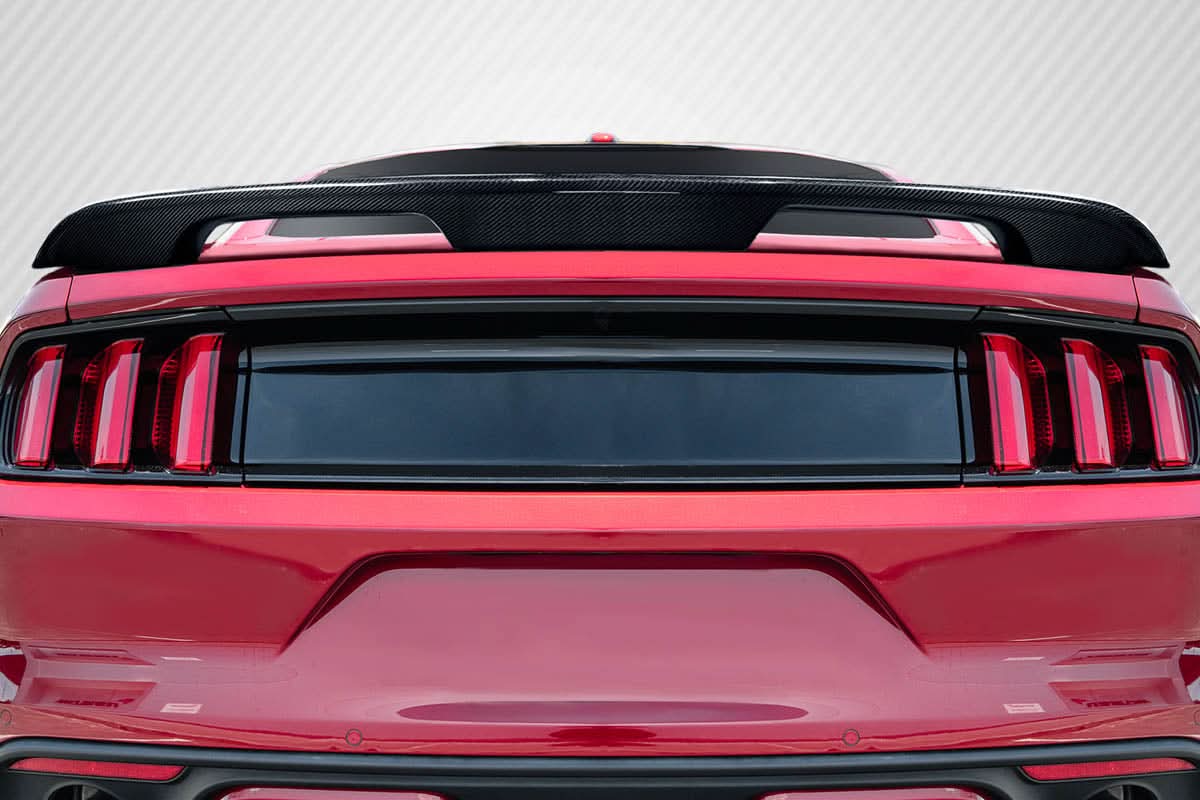 2015-2023 Ford Mustang GT500 Look Rear Wing Spoiler - Carbon Fiber
