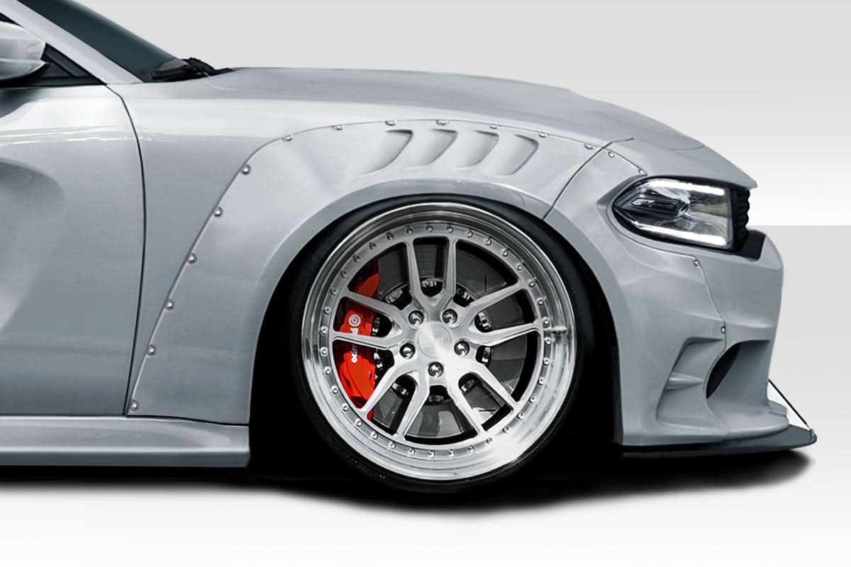 2015-2023 Dodge Charger SKS Style Wide Body Front Fender Flares - FRP