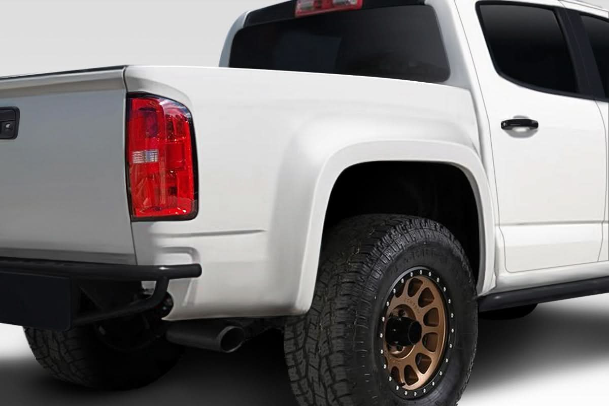 2015-2022 Chevrolet Colorado 4" Bulge Style Rear Bedsides - 2 Piece - FRP