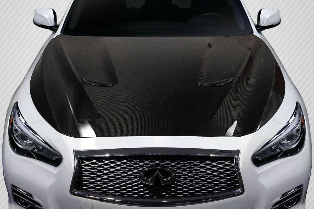 2014-2023 Infiniti Q50 S Concept Style Hood - Carbon Fiber