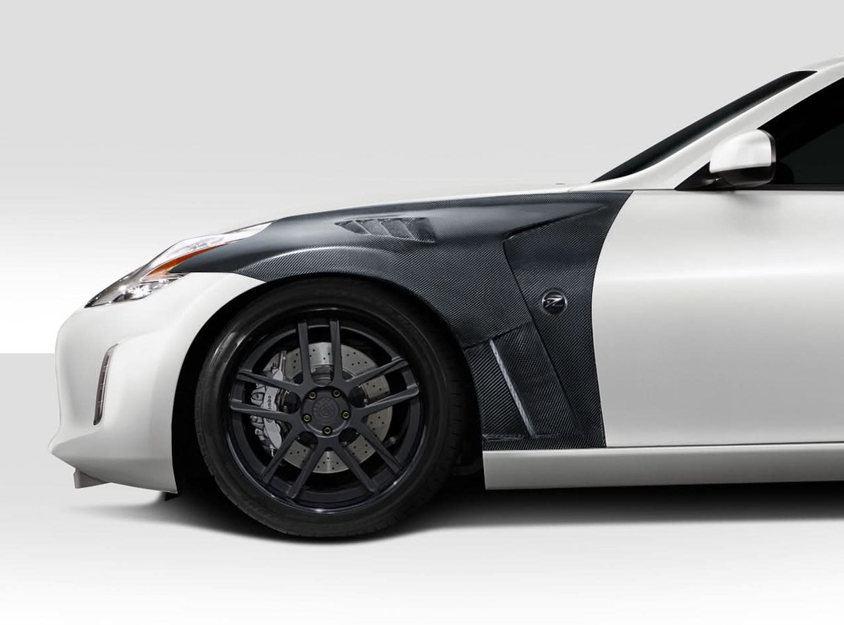 2009-2020 Nissan 370Z RS-1 Style Front Fenders - Carbon Fiber