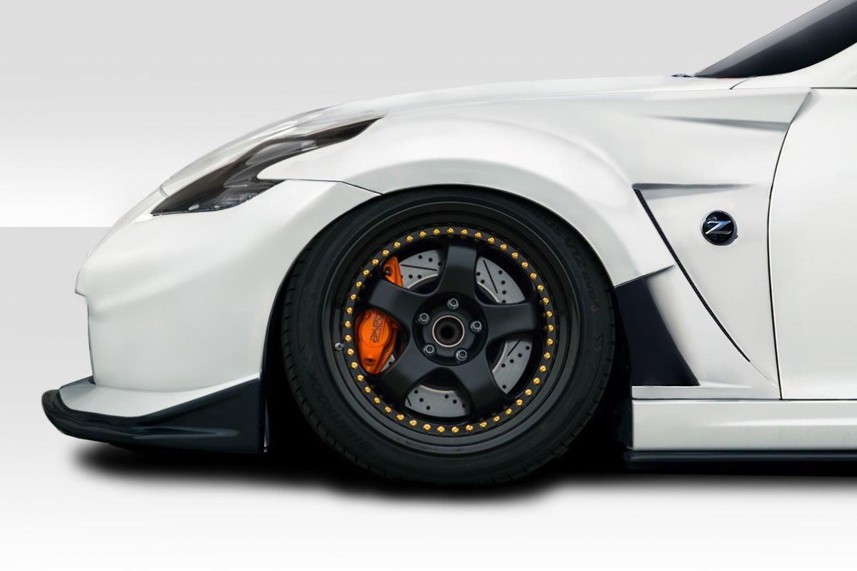 2009-2020 Nissan 370Z VRS Style Front Fenders - 2 Piece FRP