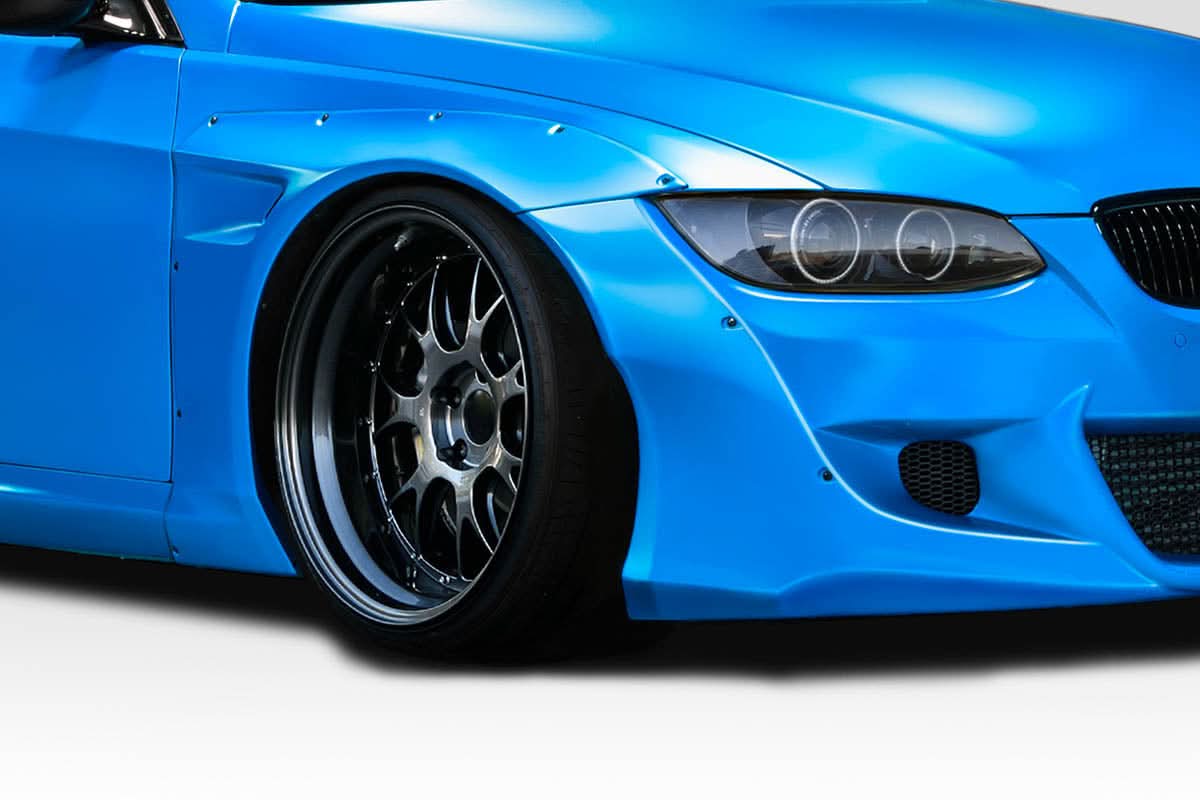 2007-2010 BMW 3 Series E92 E93 RBS Style Front Fender Flares - FRP