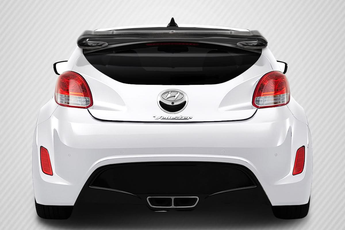 2012-2017 Hyundai Veloster Sequential Style Wing Spoiler - Carbon