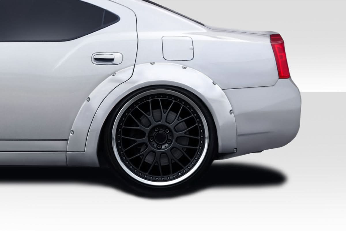 2006-2010 Dodge Charger Novara Style Wide Body Rear Fender Flares - FRP