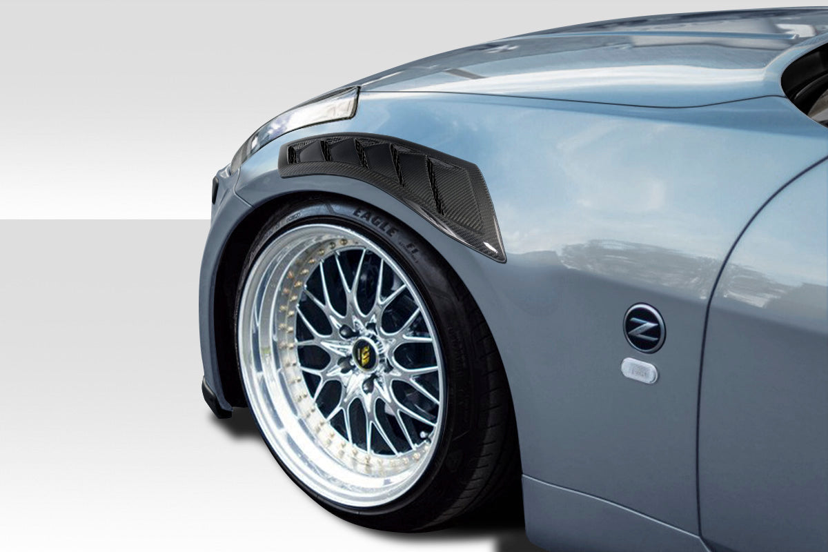 2003-2008 Nissan 350Z N Spec Style Fender Vents - Carbon Fiber