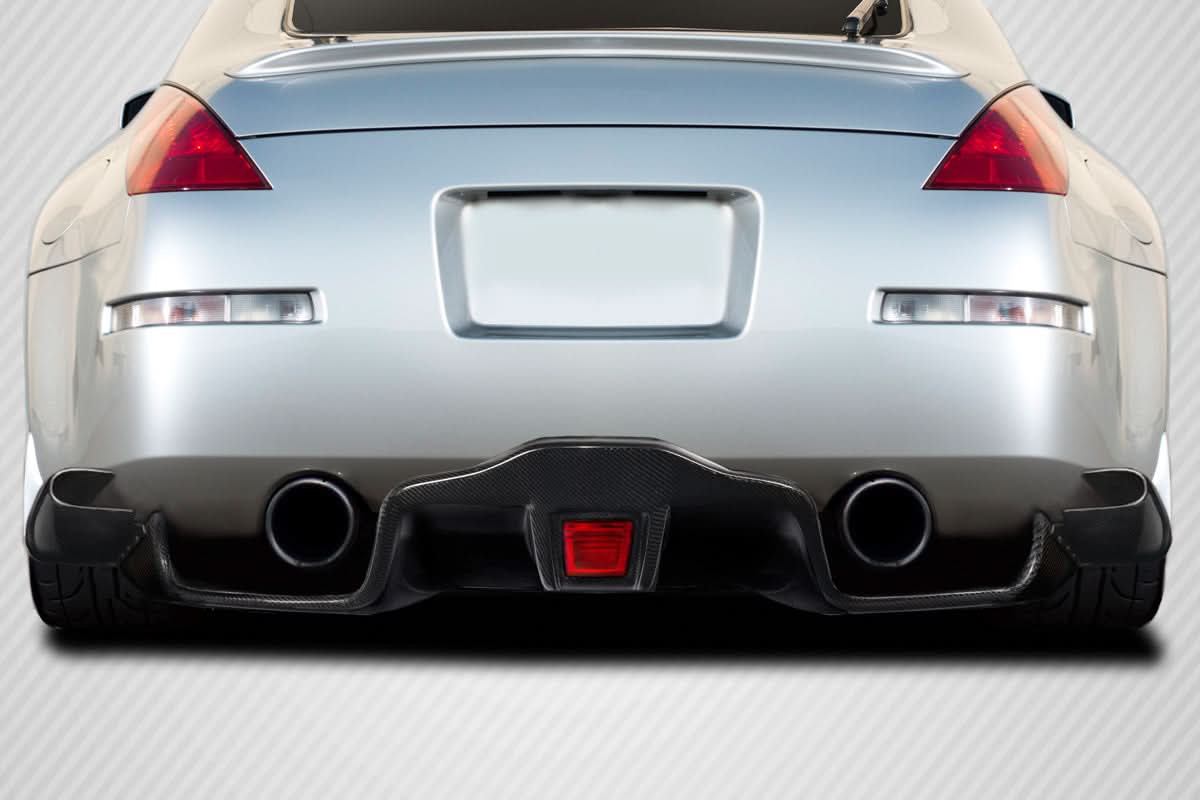 2003-2008 Nissan 350Z F1 Style Rear Diffuser - 5 Piece - Carbon Fiber