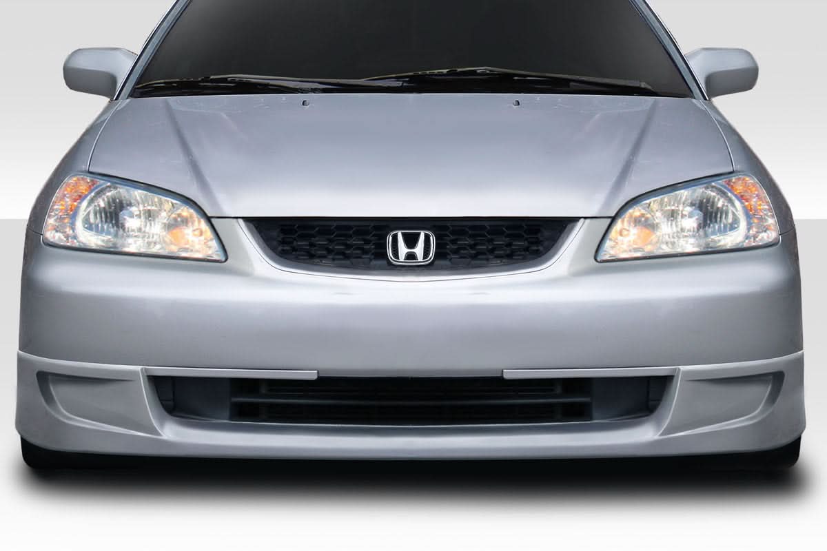 2001-2005 Honda Civic 2DR H Tech Style Front Lip Spoiler - FRP