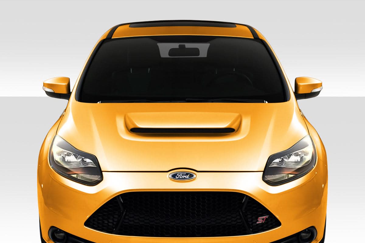 2012-2014 Ford Focus Ram Air Style Hood - FRP