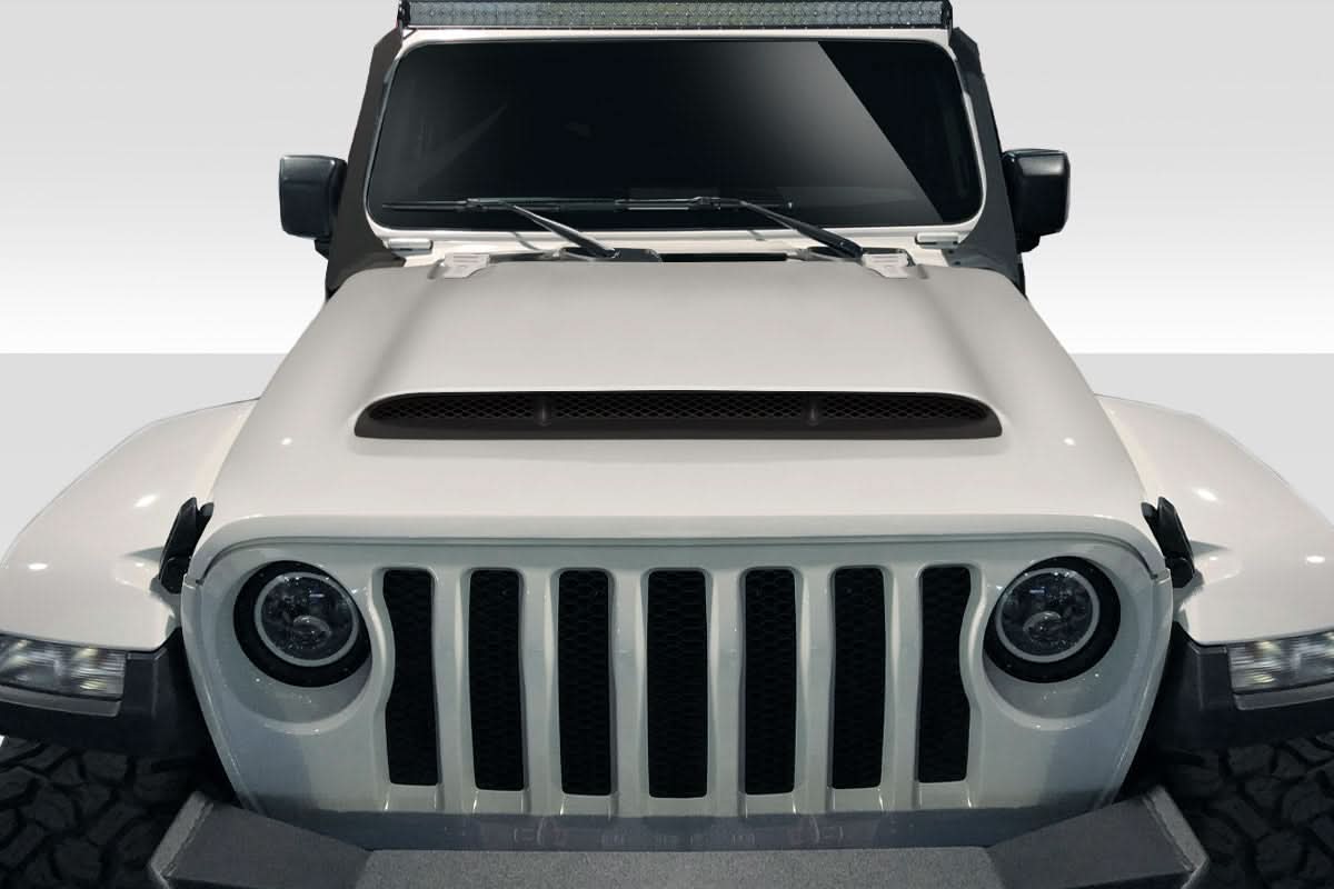 2018-2025 Jeep Wrangler JL Gladiator JT Demon Look Hood - 1 Piece - FRP