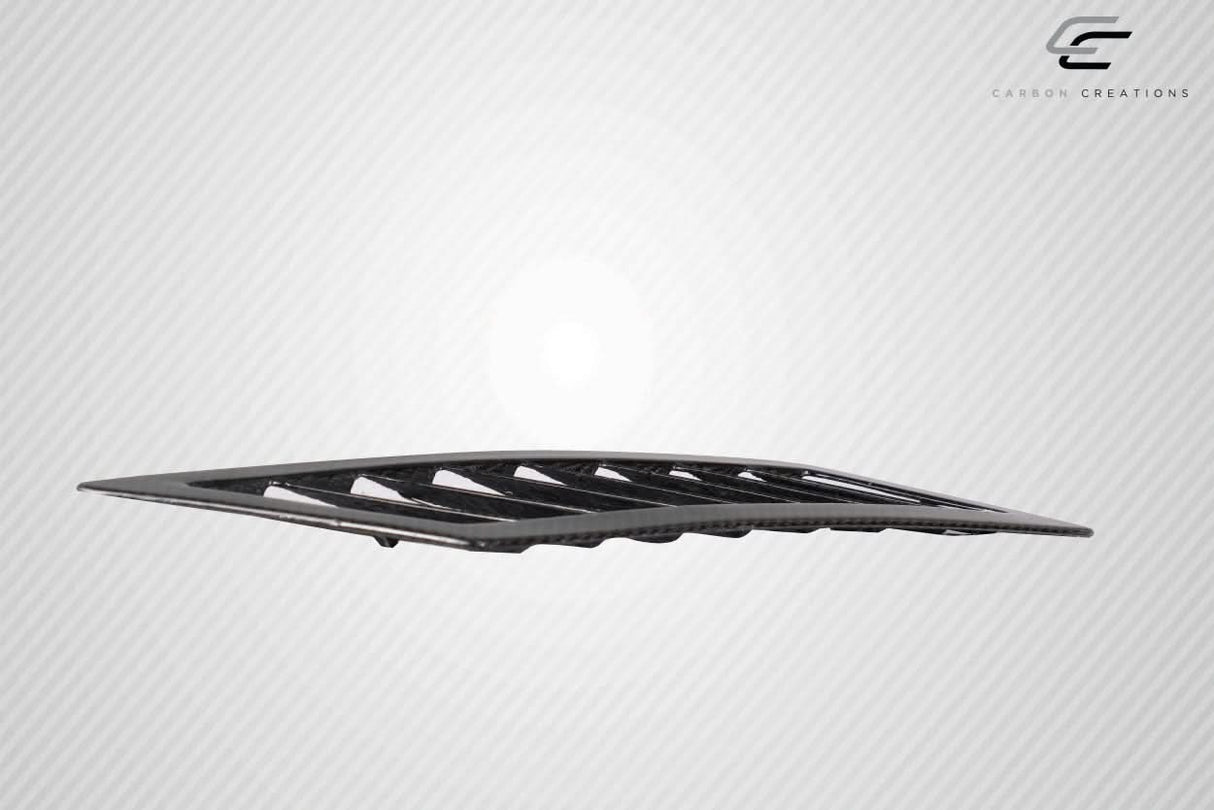 2009-2020 Nissan 370Z GT1 Style Hood Vents - 3 Piece Carbon Fiber