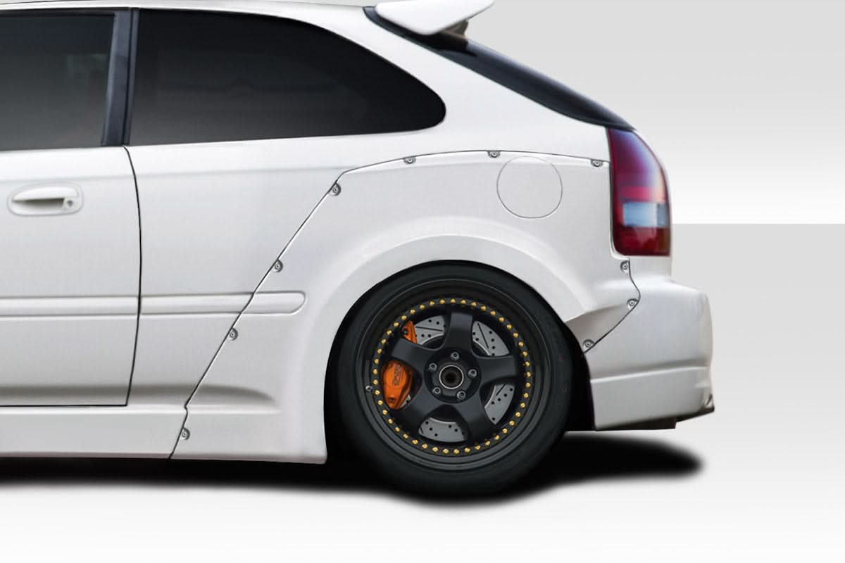 1996-2000 Honda Civic MMR Style Rear Fender Flares - FRP