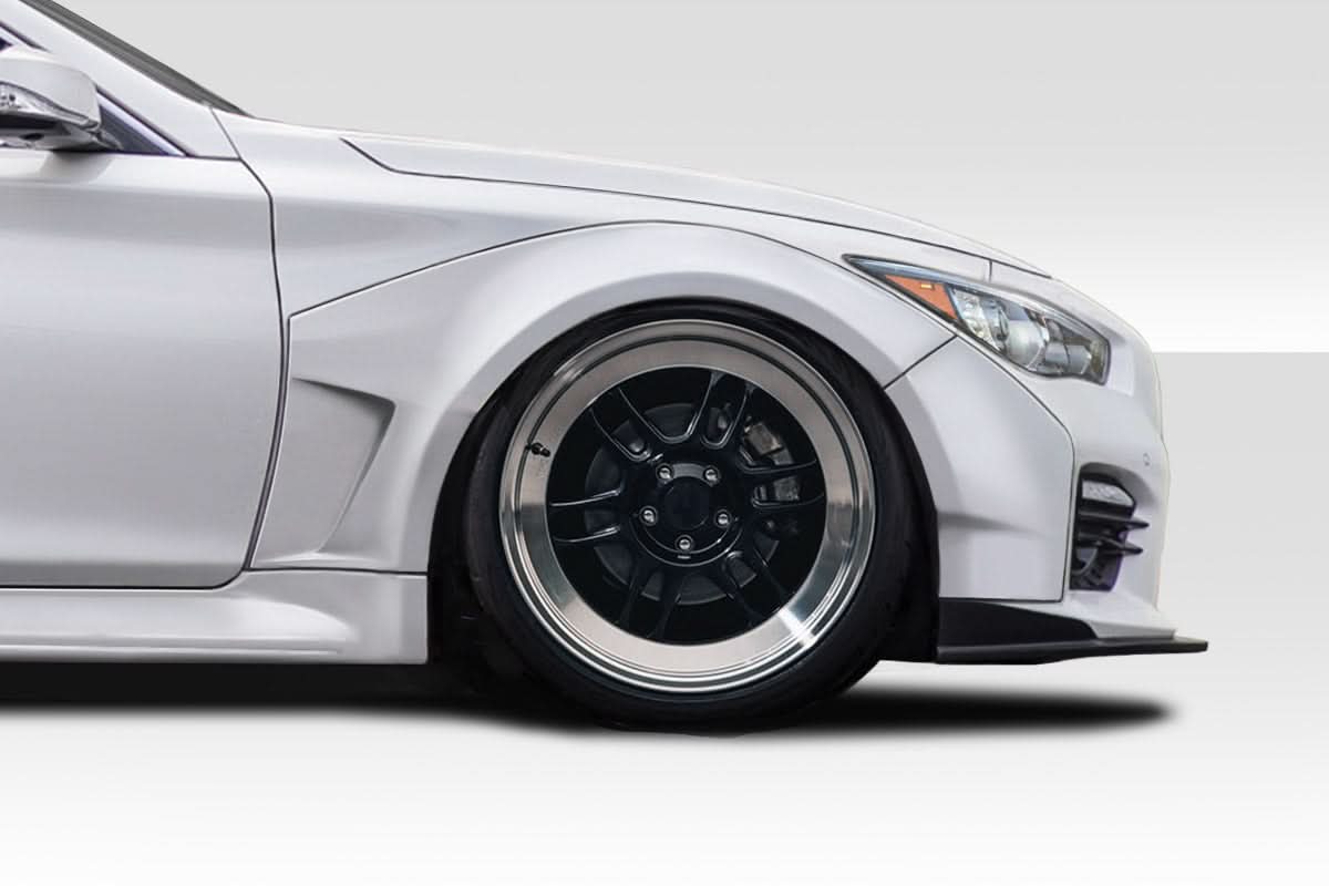 2014-2023 Infiniti Q50 Redline Style Wide Body Front Fender Flares - FRP