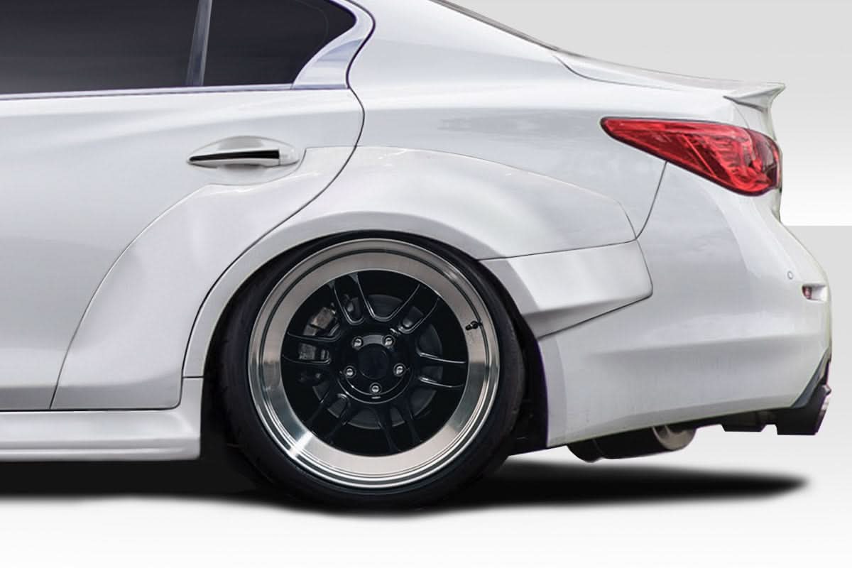 2014-2023 Infiniti Q50 Redline Style Wide Body Rear Fender Flares - FRP