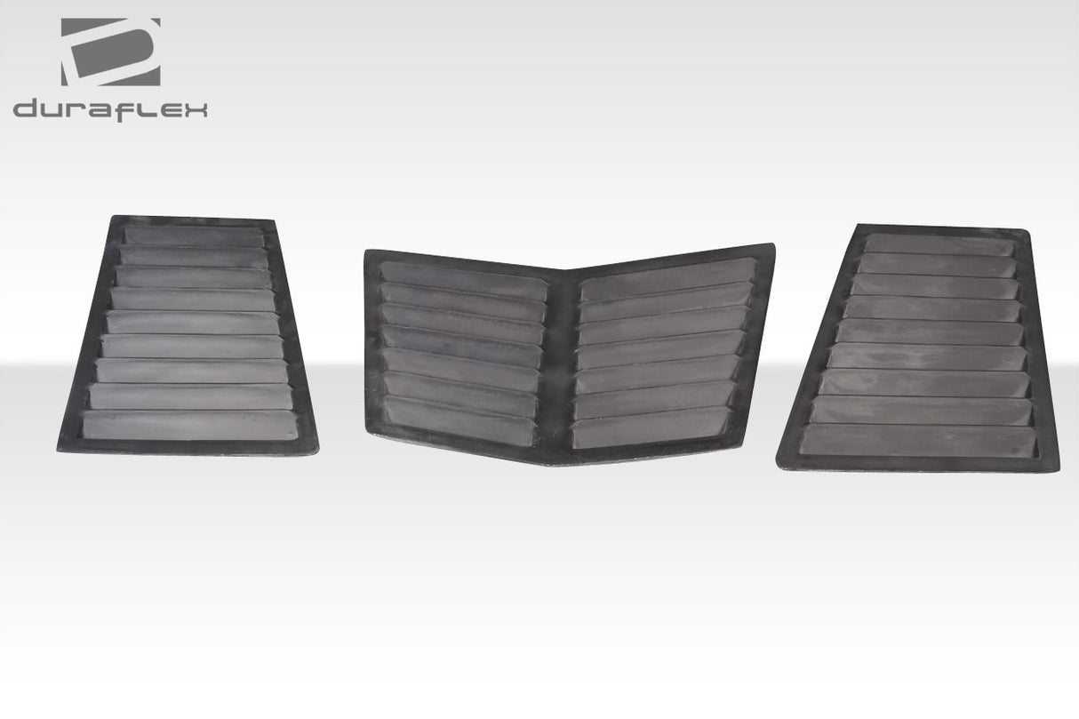 2005-2009 Ford Mustang GT1 Style Hood Vents - 3 Piece - FRP