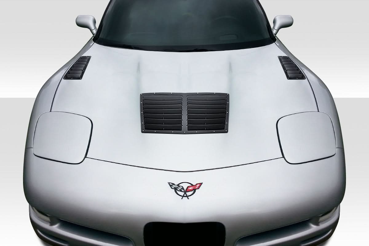 1997-2004 Chevrolet Corvette C5 GTV Style Hood Vents - 3 Piece - FRP