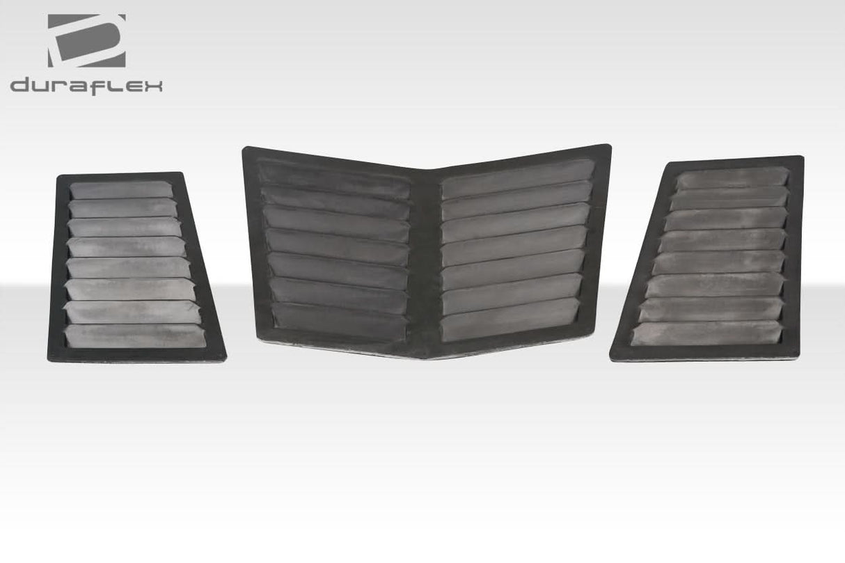 2005-2013 Chevrolet Corvette C6 GT1 Style Hood Vents - 3 Piece - FRP