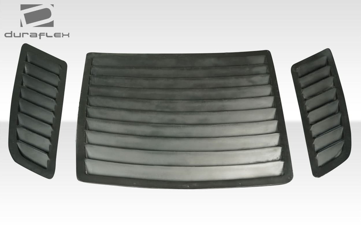 2015-2017 Ford Mustang GT1 Style Hood Vents - 3 Piece - FRP