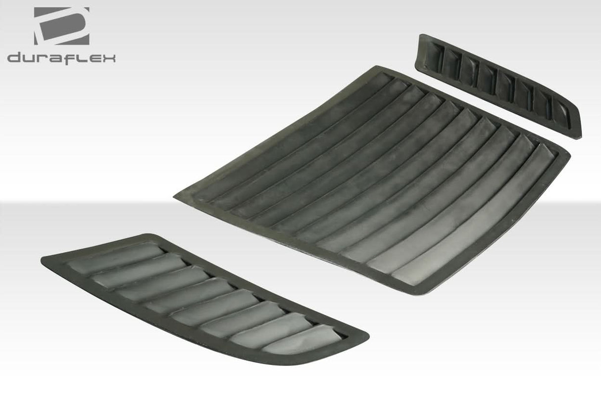 2015-2017 Ford Mustang GT1 Style Hood Vents - 3 Piece - FRP