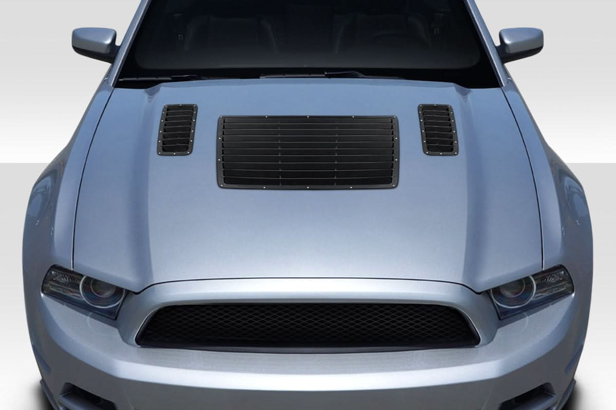 2013-2014 Ford Mustang GT1 Style Hood Vents - 3 Piece - FRP