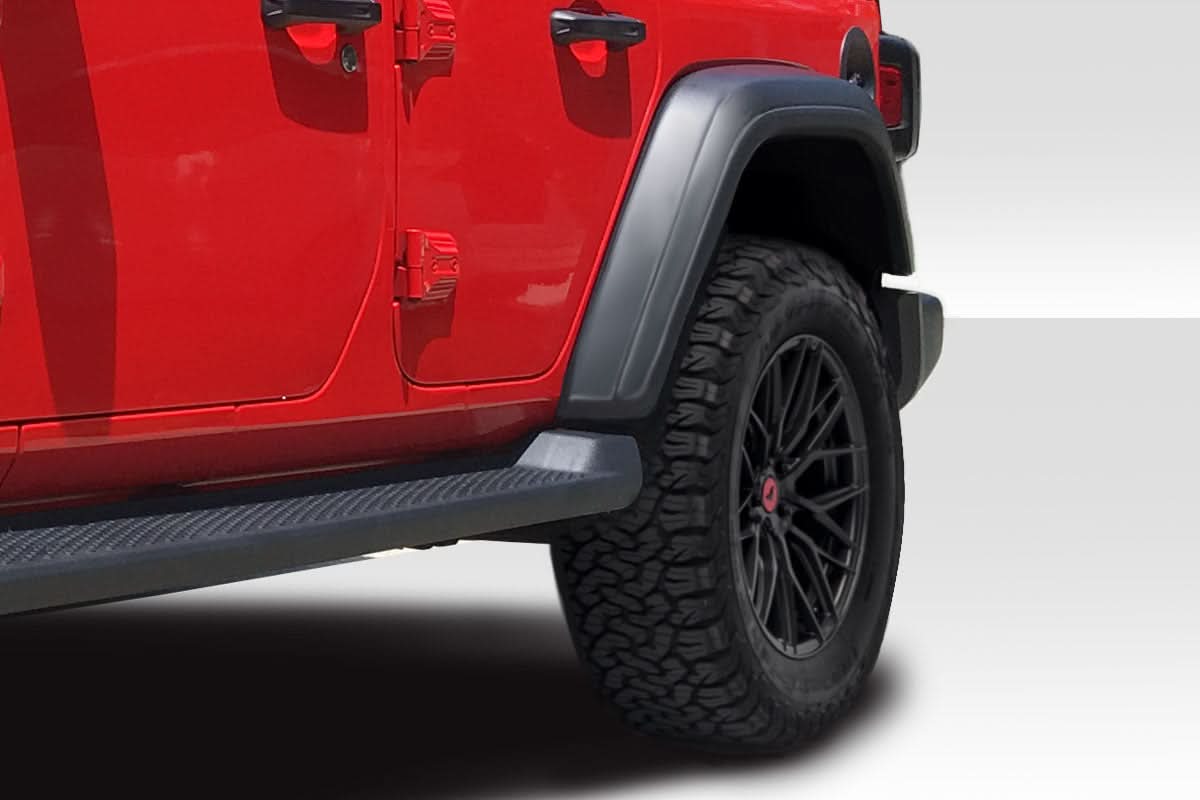 2007-2018 Jeep Wrangler JK JL Look Fender Flares Kit - 4 Piece - FRP