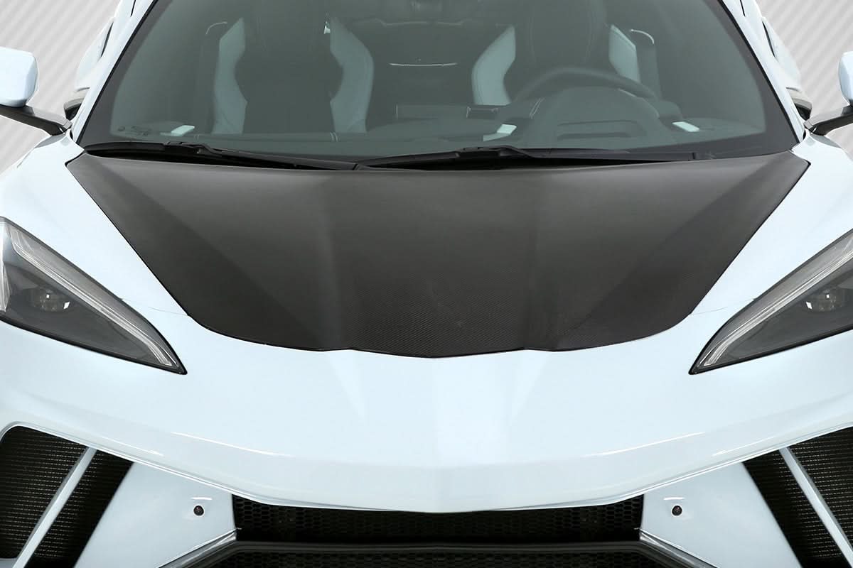 2020-2025 Chevrolet Corvette C8 OEM Look Hood - Carbon Fiber