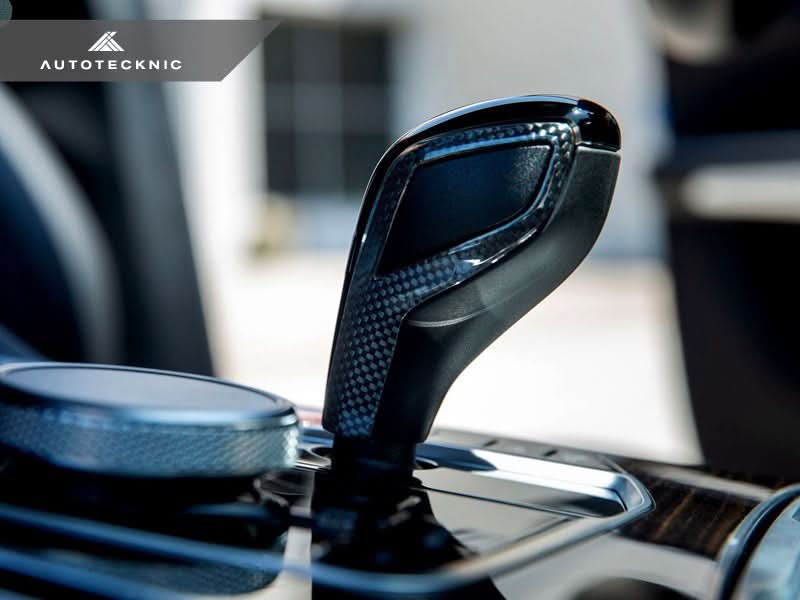 AutoTecknic Carbon Fiber Gear Selector Side Trims - G1X 8-Series