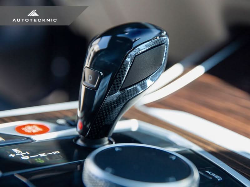 AutoTecknic Carbon Fiber Gear Selector Side Trims - G1X 8-Series