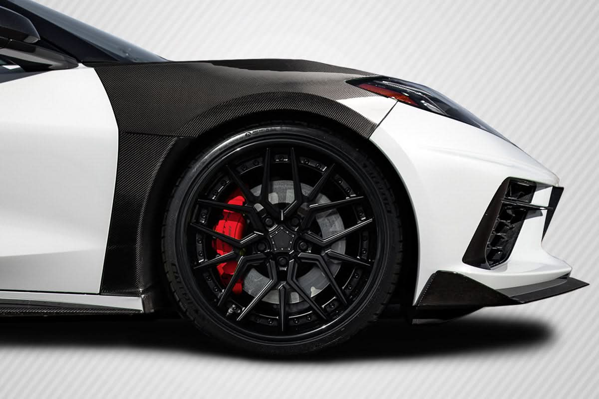 2020-2025 Chevrolet Corvette C8 Gran Veloce Style Front Fenders - Carbon Fiber