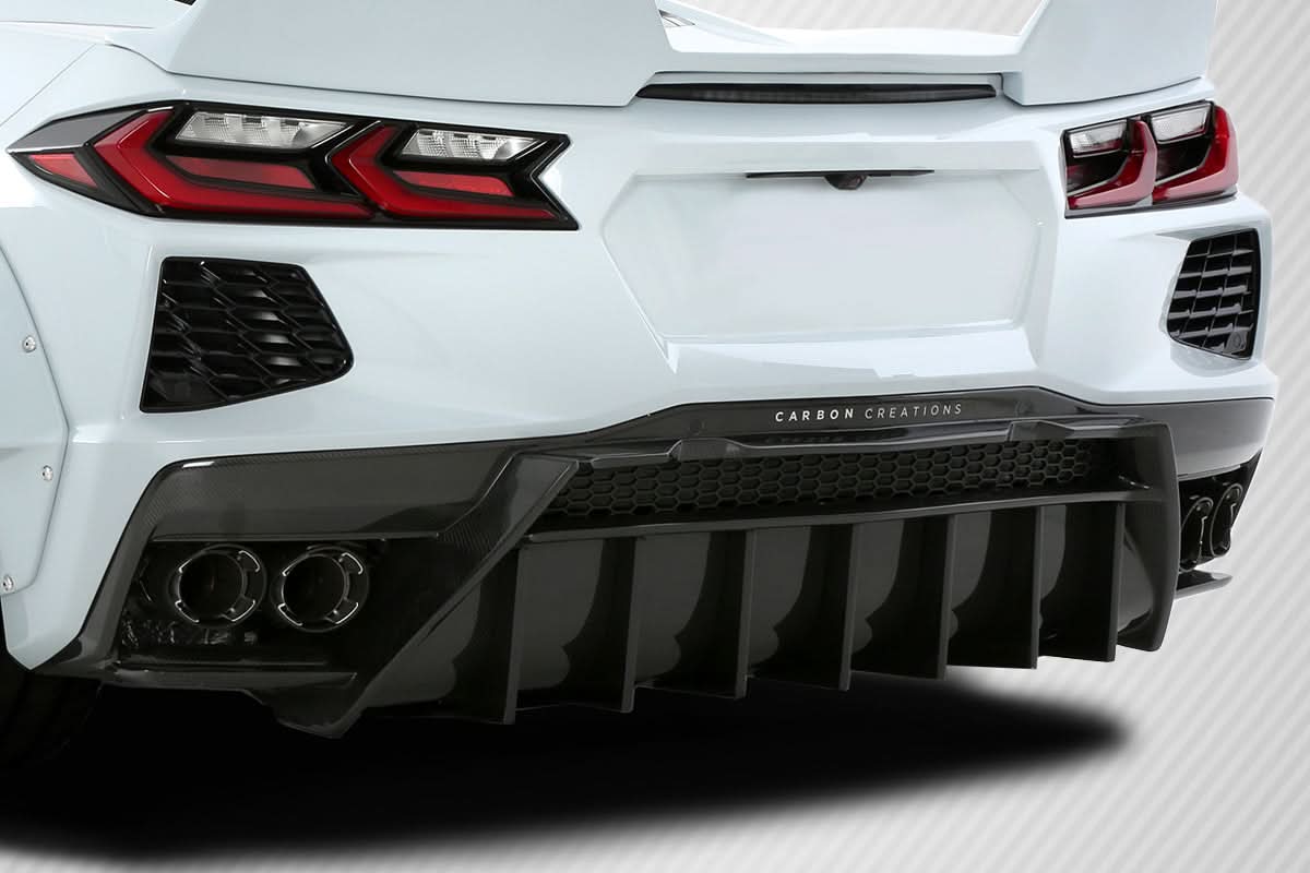 2020-2025 Chevrolet Corvette C8 Gran Veloce Style Rear Diffuser - Carbon Fiber