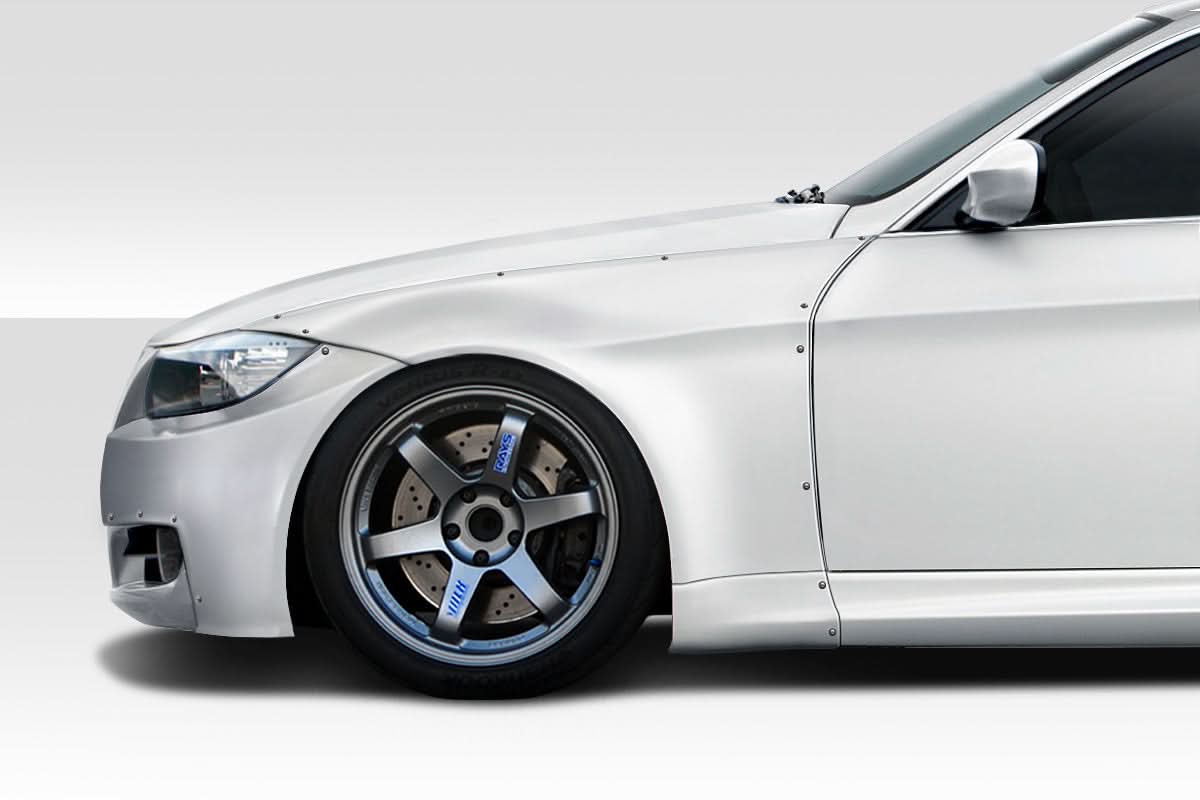2006-2011 BMW 3 Series E90 HX Wide Body Style Front Fender Flares - FRP