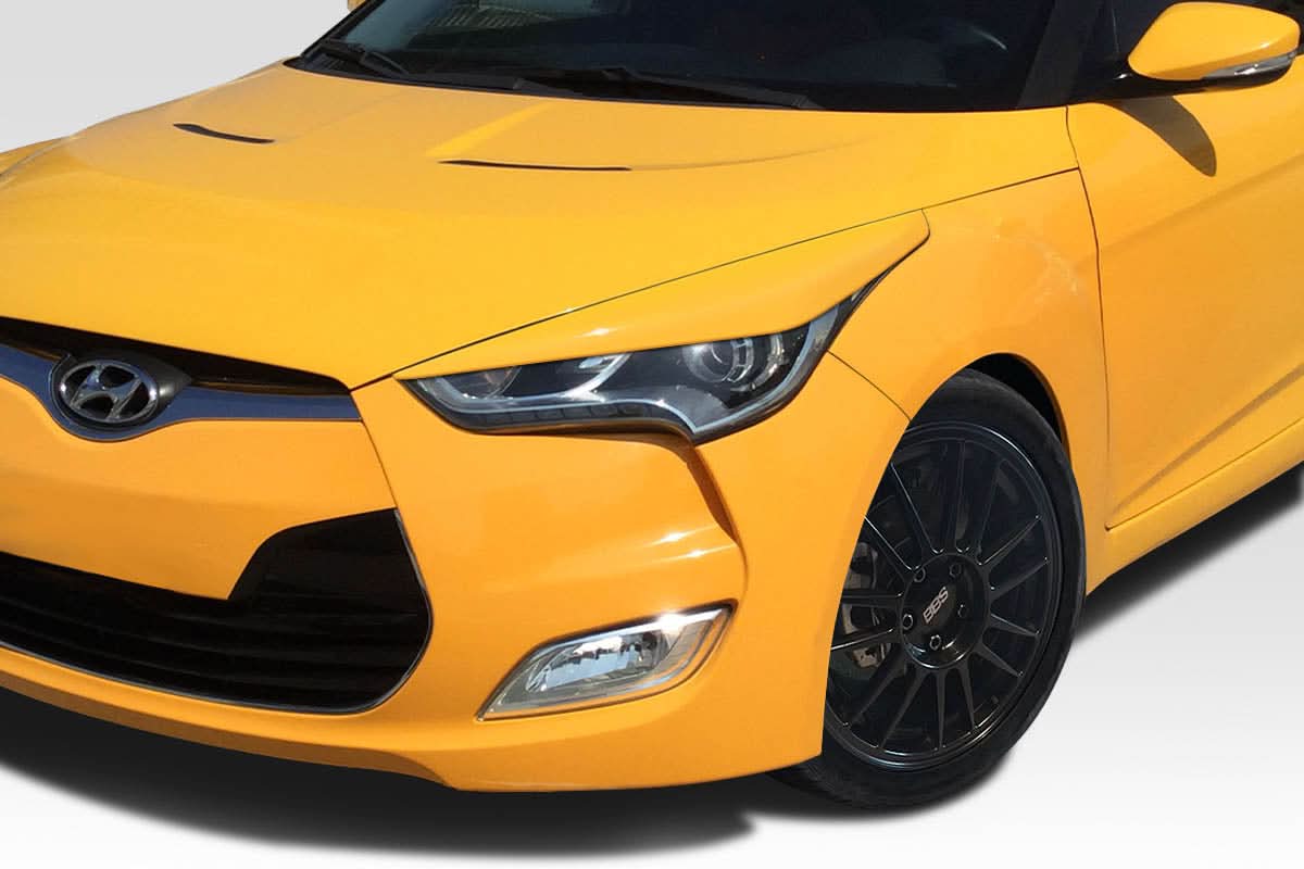 2012-2017 Hyundai Veloster Raptor Style Eye Lids - 2 Piece - FRP