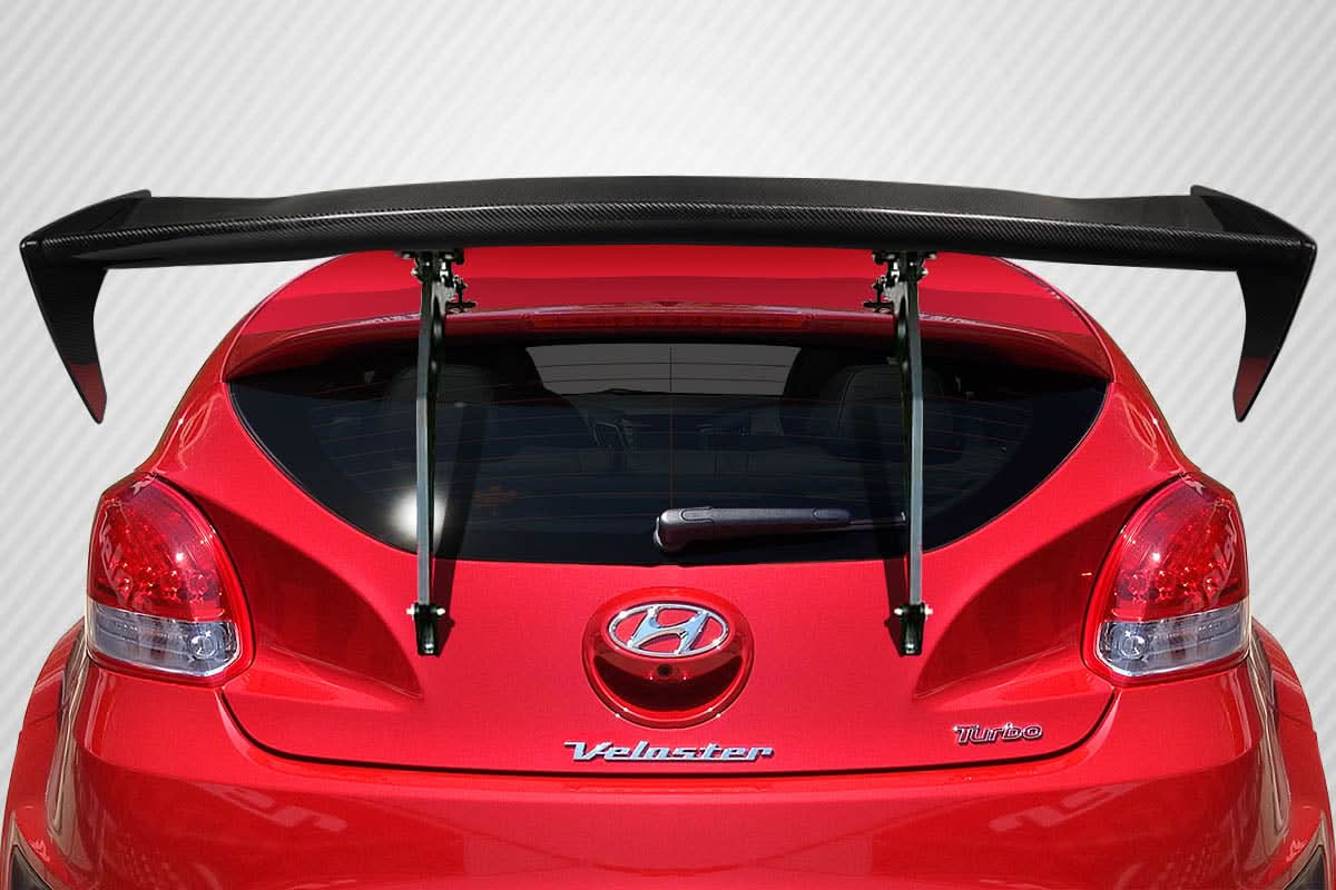 2012-2017 Hyundai Veloster RGT Style Rear Wing Spoiler - Carbon Fiber