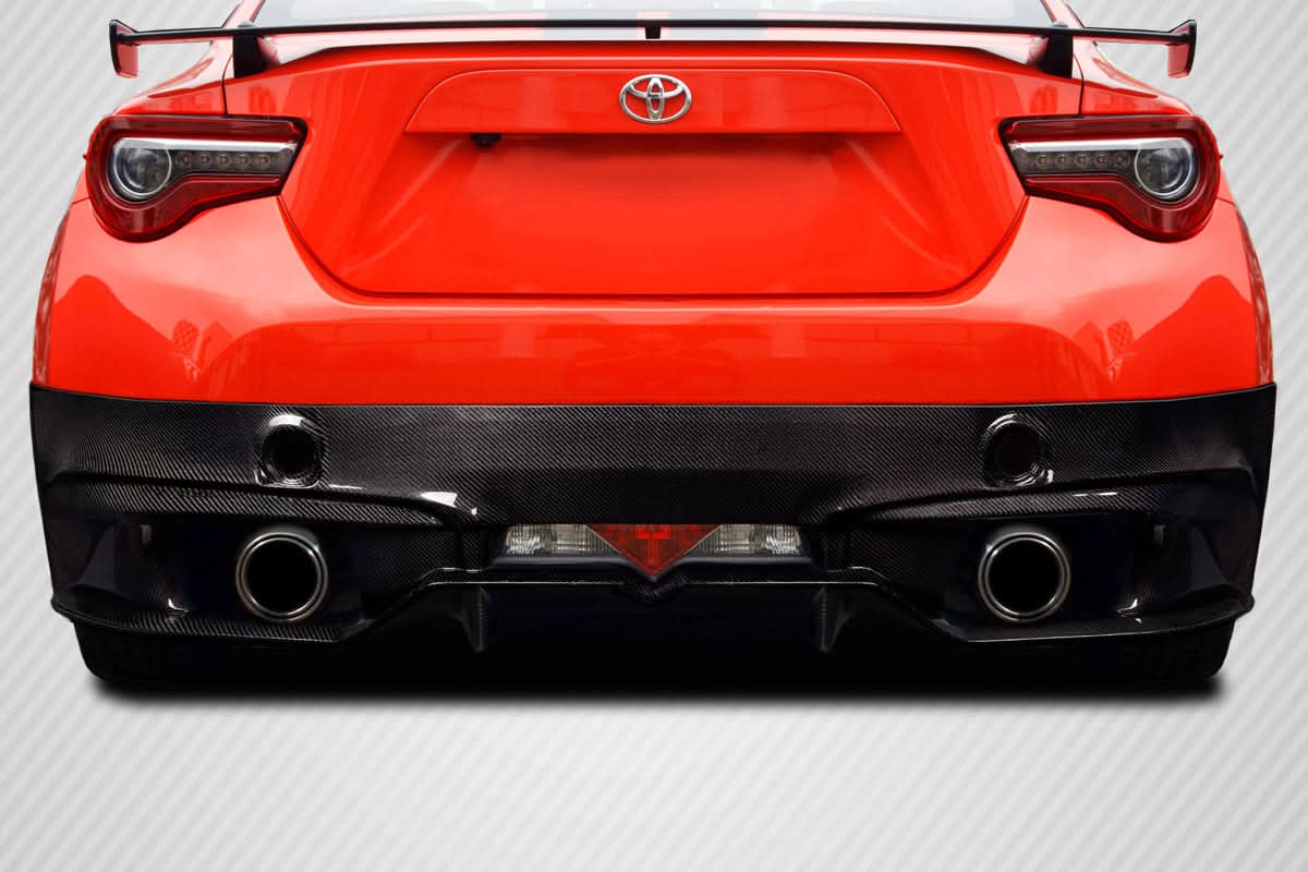 2013-2020 Toyota 86 TD3000 V2 Style Rear Diffuser - Carbon Fiber